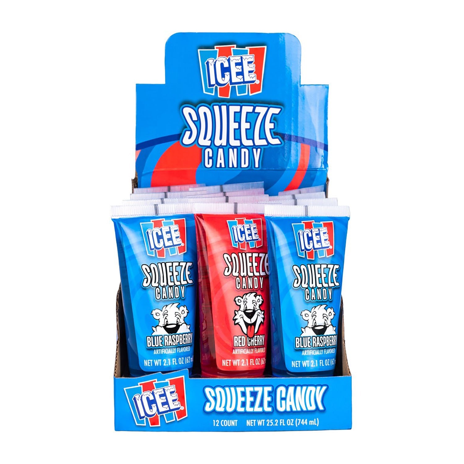 Icee Squeeze Candy - 12 Count Box | Freeze & Enjoy Frozen Treats for Kids, Parties & Summer Snacks