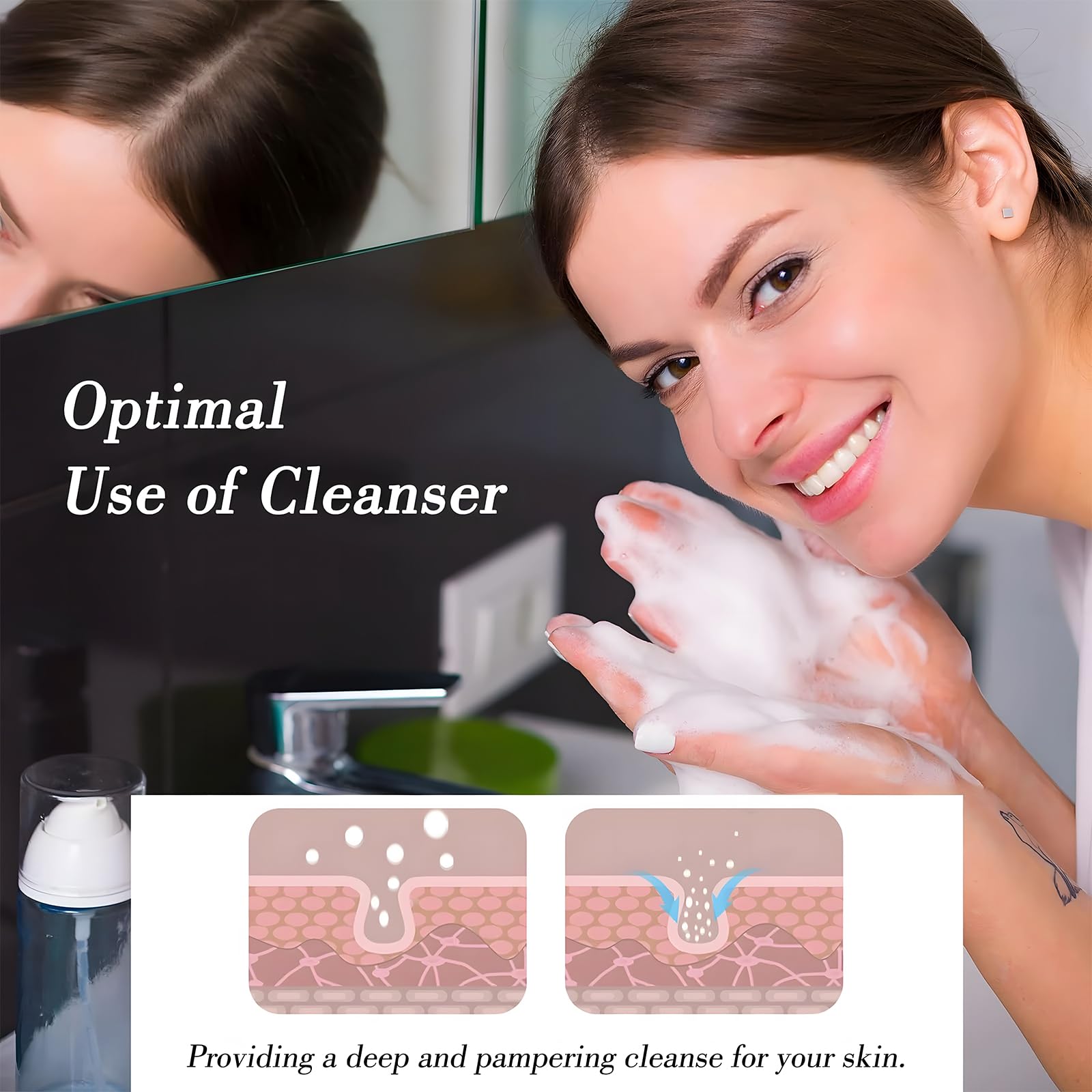Electric Facial Cleanser Foam Maker - Automatic Foaming Device for Face Wash & Skincare, Marshmallow Whip Maker for Deep Cleansing - Portable Home & Travel Beauty Tool (Yellow) | Perfect for Daily Skincare Routine & Travel Essentials