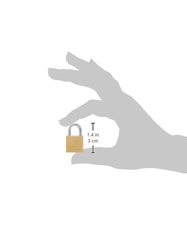 Master Lock Padlock - Solid Brass Heavy Duty Security Lock, 3/4 Inch Shackle, 4-Pack Keyed Alike (120Q) - Ideal for Lockers, Toolboxes, Storage Units & Outdoor Gates