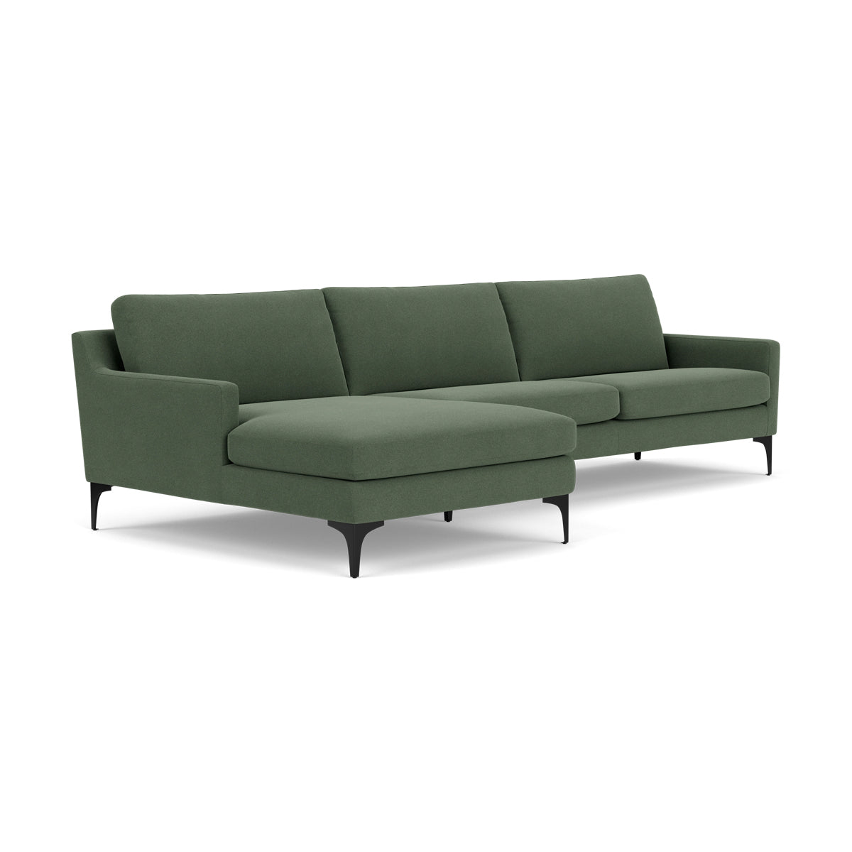 Astha Fabric Left Chaise Sofa - Modern L-Shaped Sectional Couch with Reversible Design for Living Room, Lounge & Home Theater Comfort
