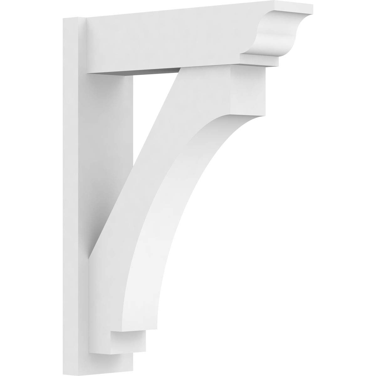 Ekena Millwork OUTP07X24X32IMP01 Imperial Architectural Grade PVC Outlooker with Traditional Ends, 7