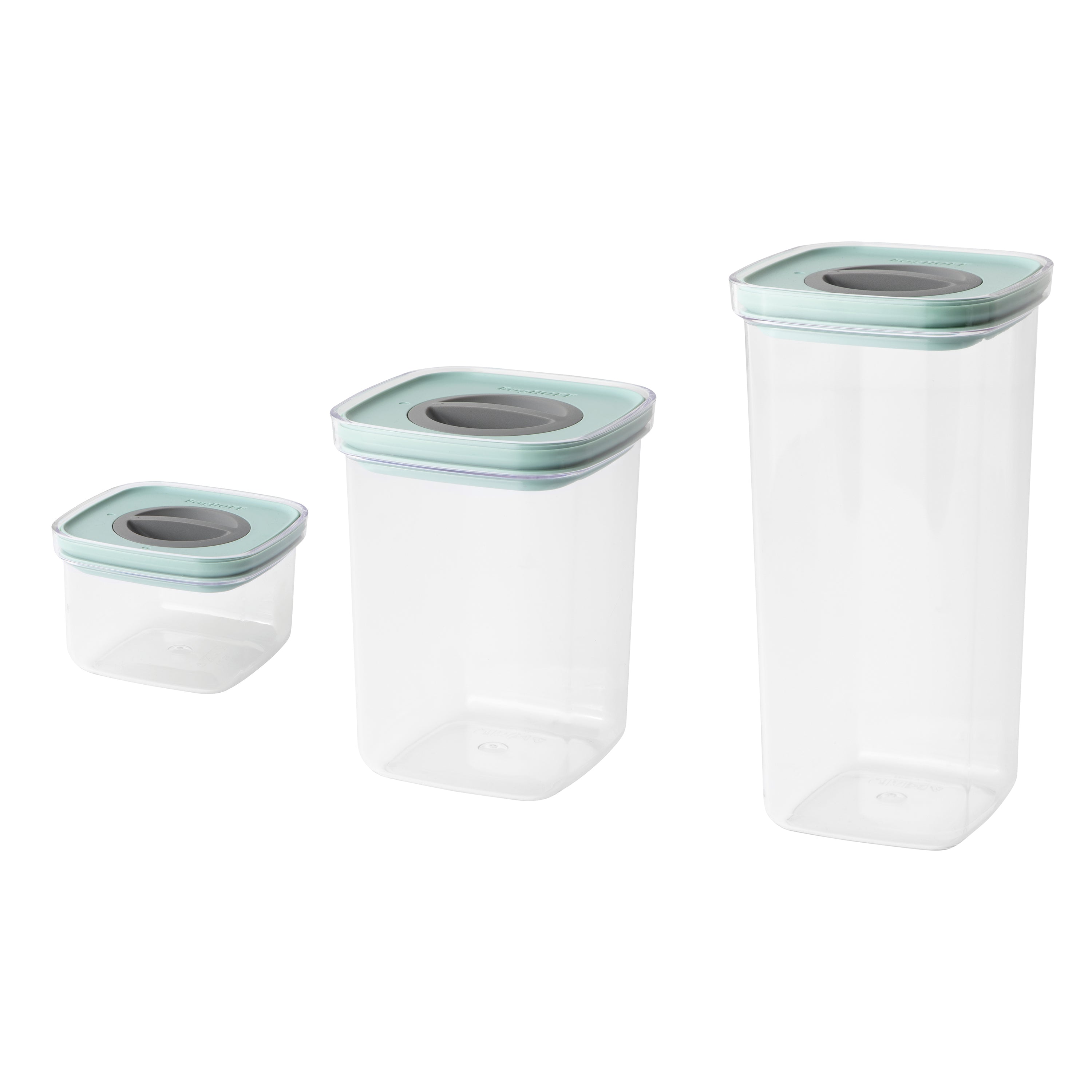 BergHOFF Leo 4-Piece Airtight Food Storage Container Set | BPA-Free Kitchen Organization | Perfect for Meal Prep, Pantry Storage & Leftovers (Green)
