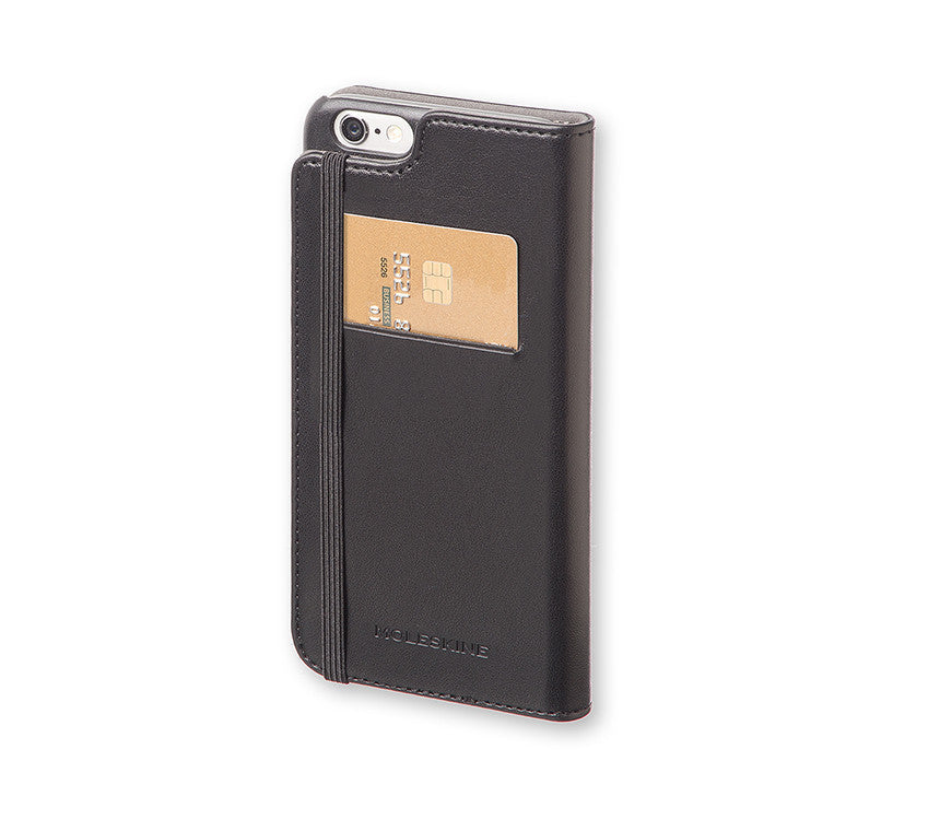 Moleskine Classic Bookstyle Leather Case for iPhone 6 Plus - Premium Protective Cover for Work, Travel & Daily Use