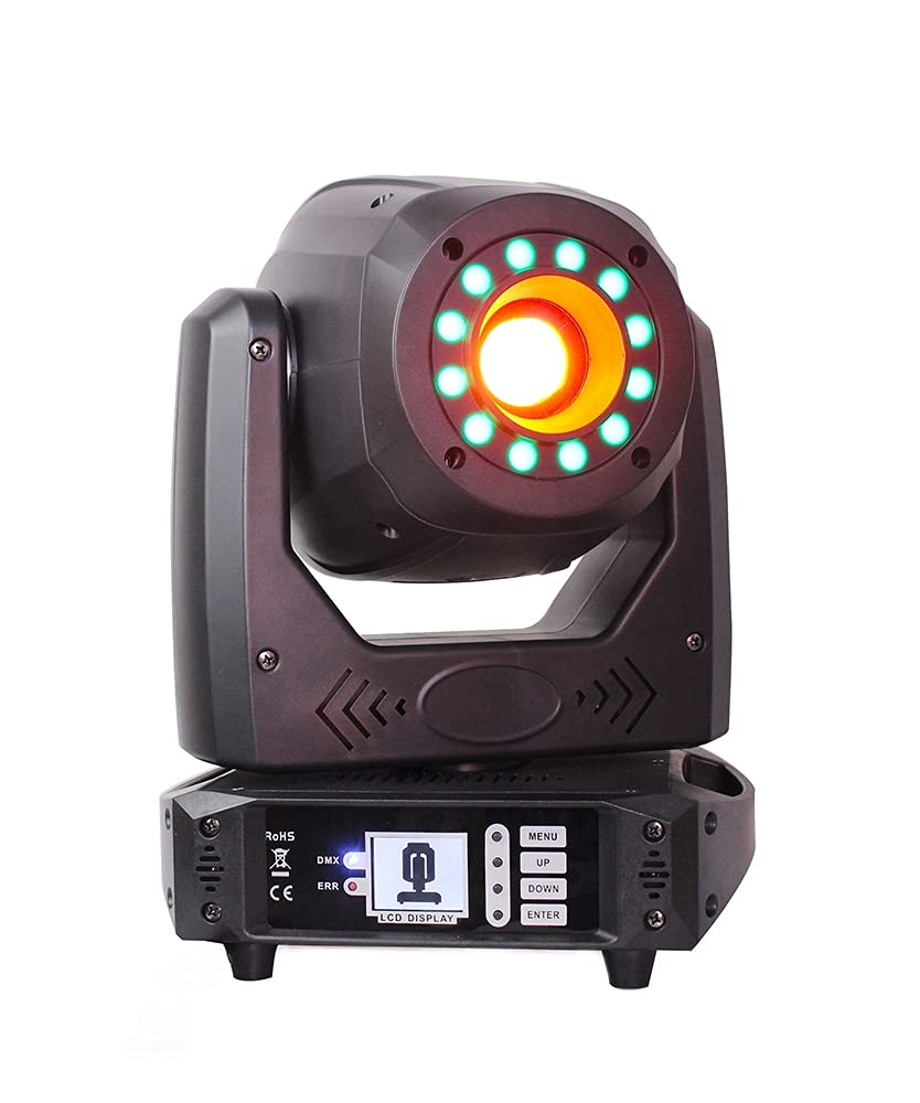 100W LED Moving Head Stage Light with Strobe, Beam, and Dyeing Effects - Professional Disco Club Lighting Equipment for Stage Shows, DJ Parties, and Events (LED 100W Pattern Lamp) - Perfect for Nightclubs, Concerts, Weddings, and Theatrical Performances
