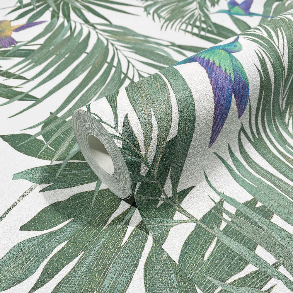 Spirit of Jungle Palm Oasis Wall Art - Tropical Leaf Print Canvas Painting for Home & Office Decor - Perfect for Living Room, Bedroom, or Beach House