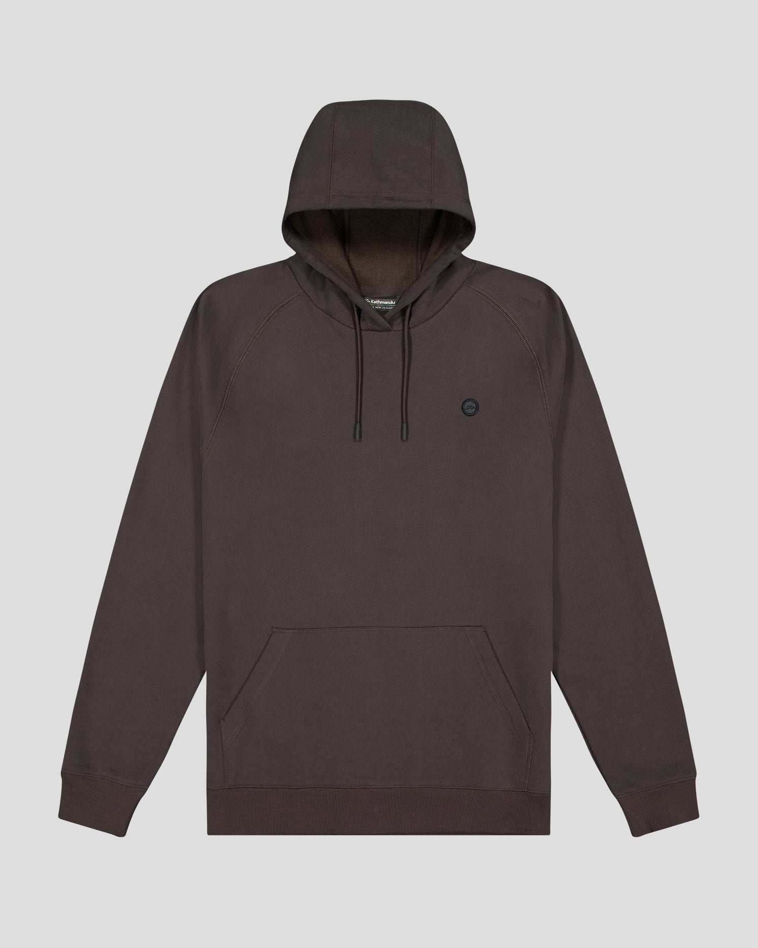 Men's Peak Badge Hoodie - Comfortable Fleece-Lined Pullover for Outdoor & Casual Wear - Cold Brew Coffee Lover's Style