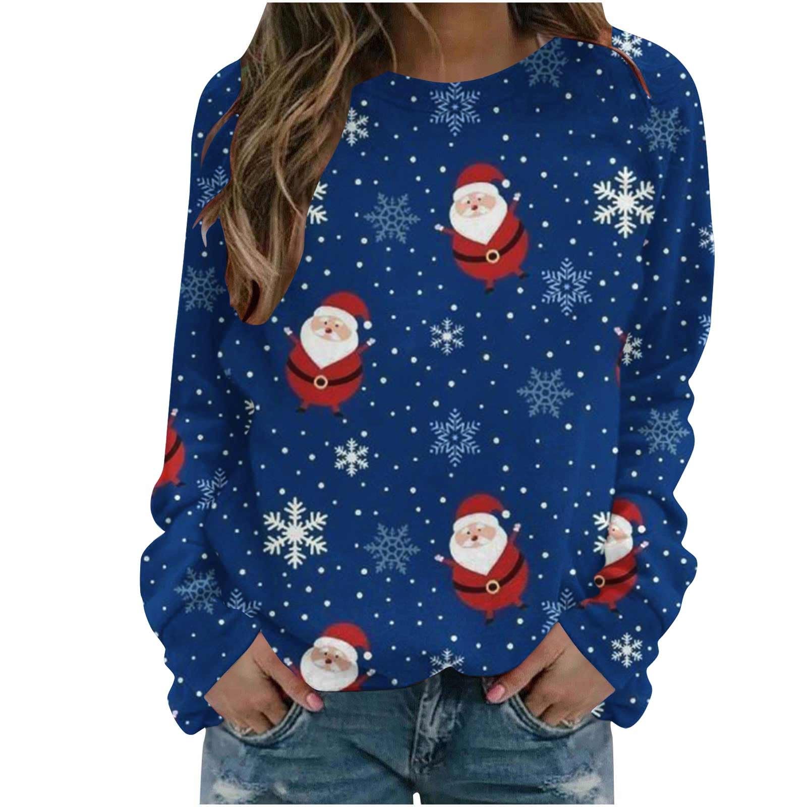 Oelaio Women's Graphic Sweatshirts 2024 - Casual Crewneck Long Sleeve Pullover Jumper for Everyday Wear, Street Style & Cozy Outfits
