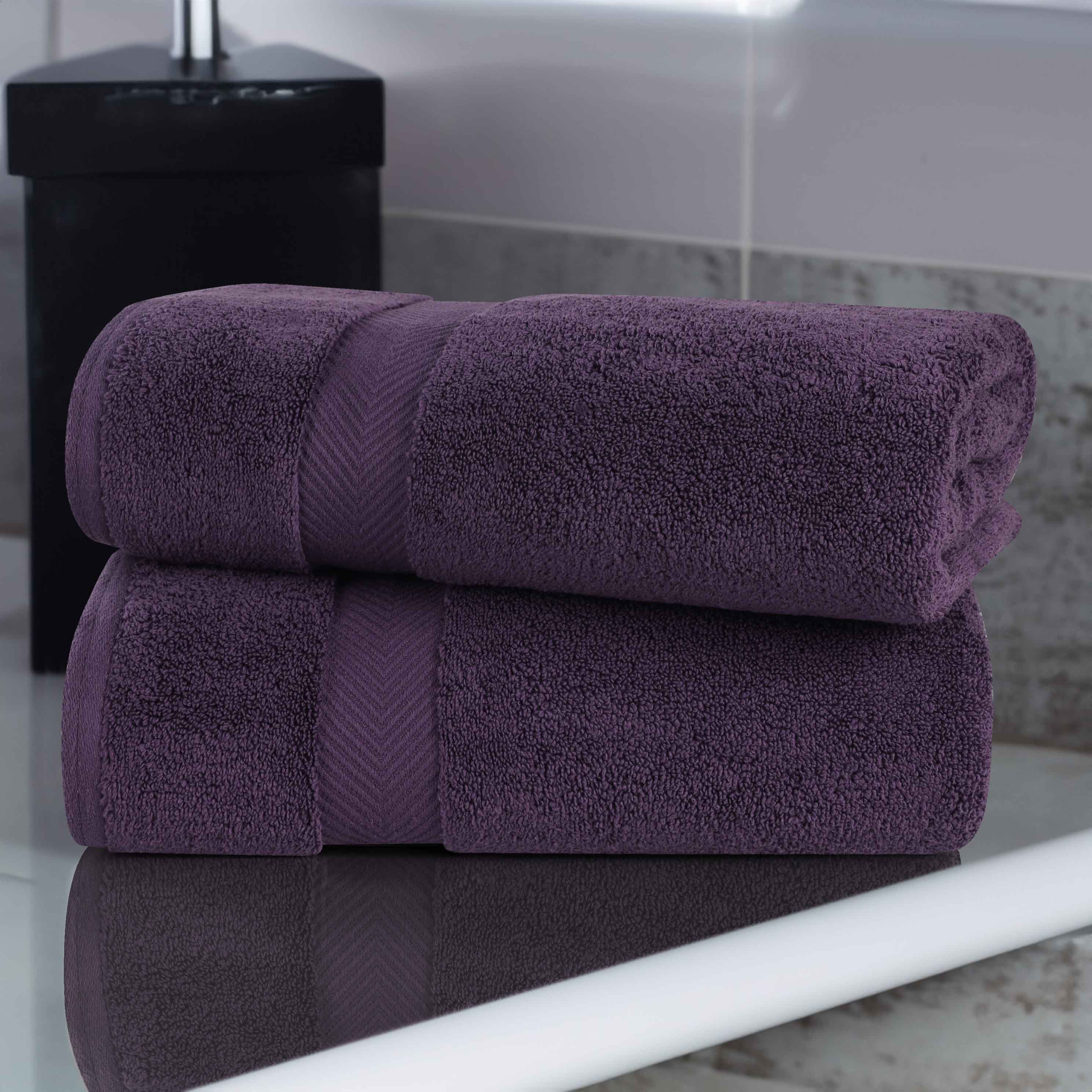 Premium Cotton Zero Twist 2-Piece Bath Sheet Towel Set - Ultra Soft & Absorbent for Spa, Bathroom & Beach Use