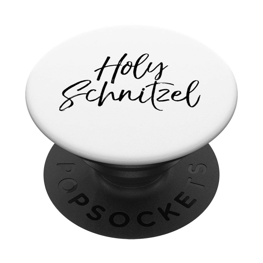 Funny Oktoberfest Pun Saying PopSockets Grip & Stand - 'Holy Schnitzel' Phone Holder for Women - Perfect for Parties, Beer Festivals & German-Themed Events