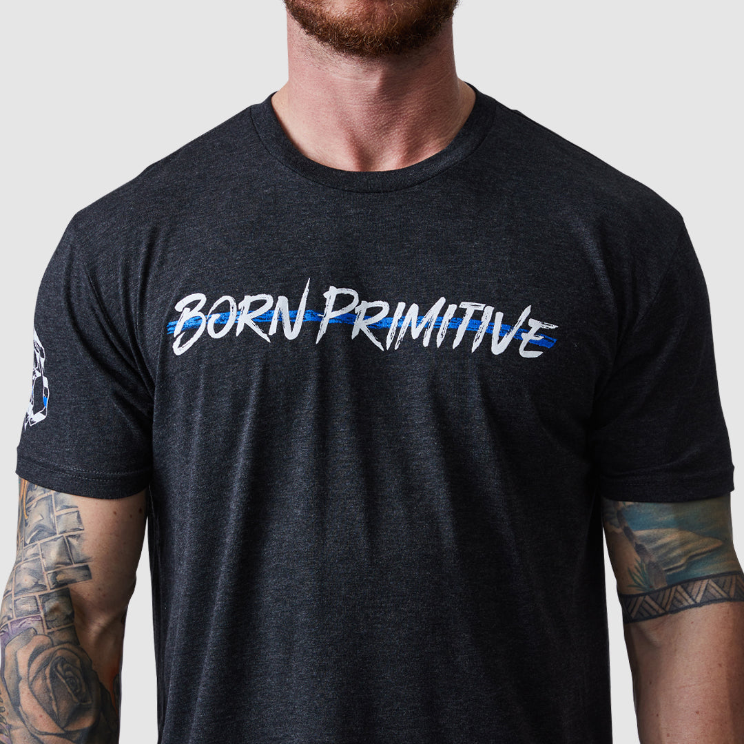 Valor Tee - Thin Blue Line T-Shirt for Men & Women | Patriotic American Flag Apparel | Perfect for Police Support, First Responders & Military Appreciation