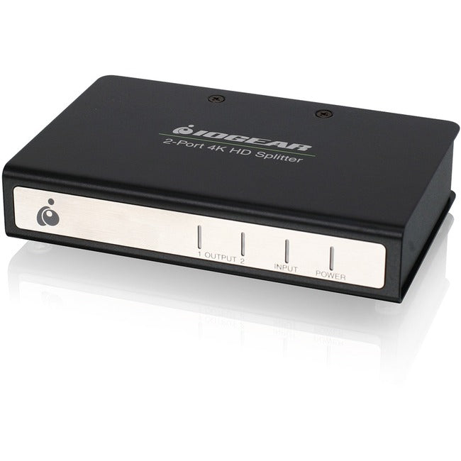 2-Port HDMI Splitter with 4K Signal Booster - Duplicate HD Video to 2 Screens for Home Theater, Gaming & Presentations