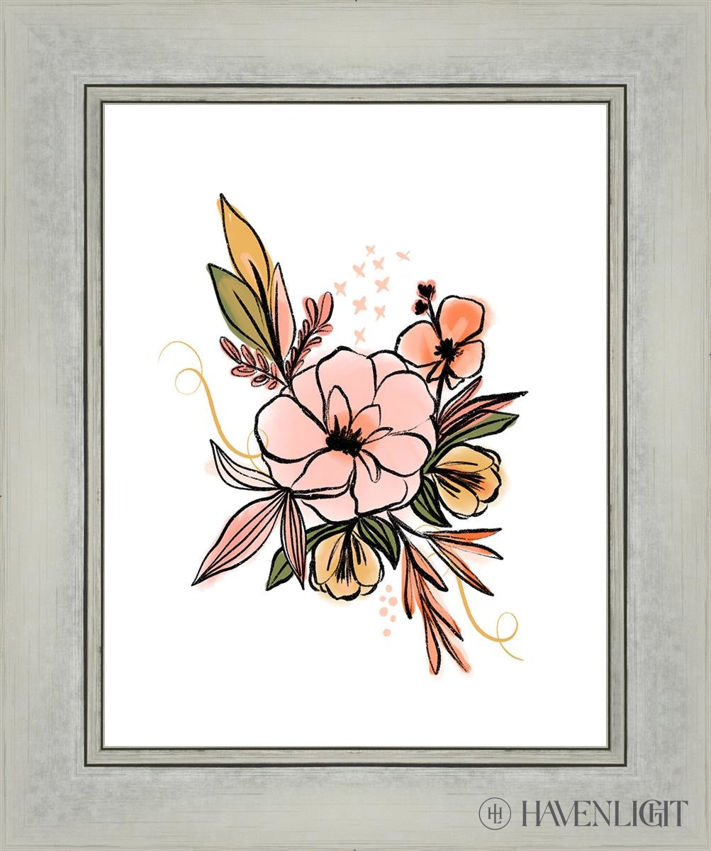 Flowers 1 By Rhonna Farrer - Beautiful Floral Art Print for Home Decor, Wall Art & Gift Ideas - Perfect for Living Room, Bedroom & Office Decorations