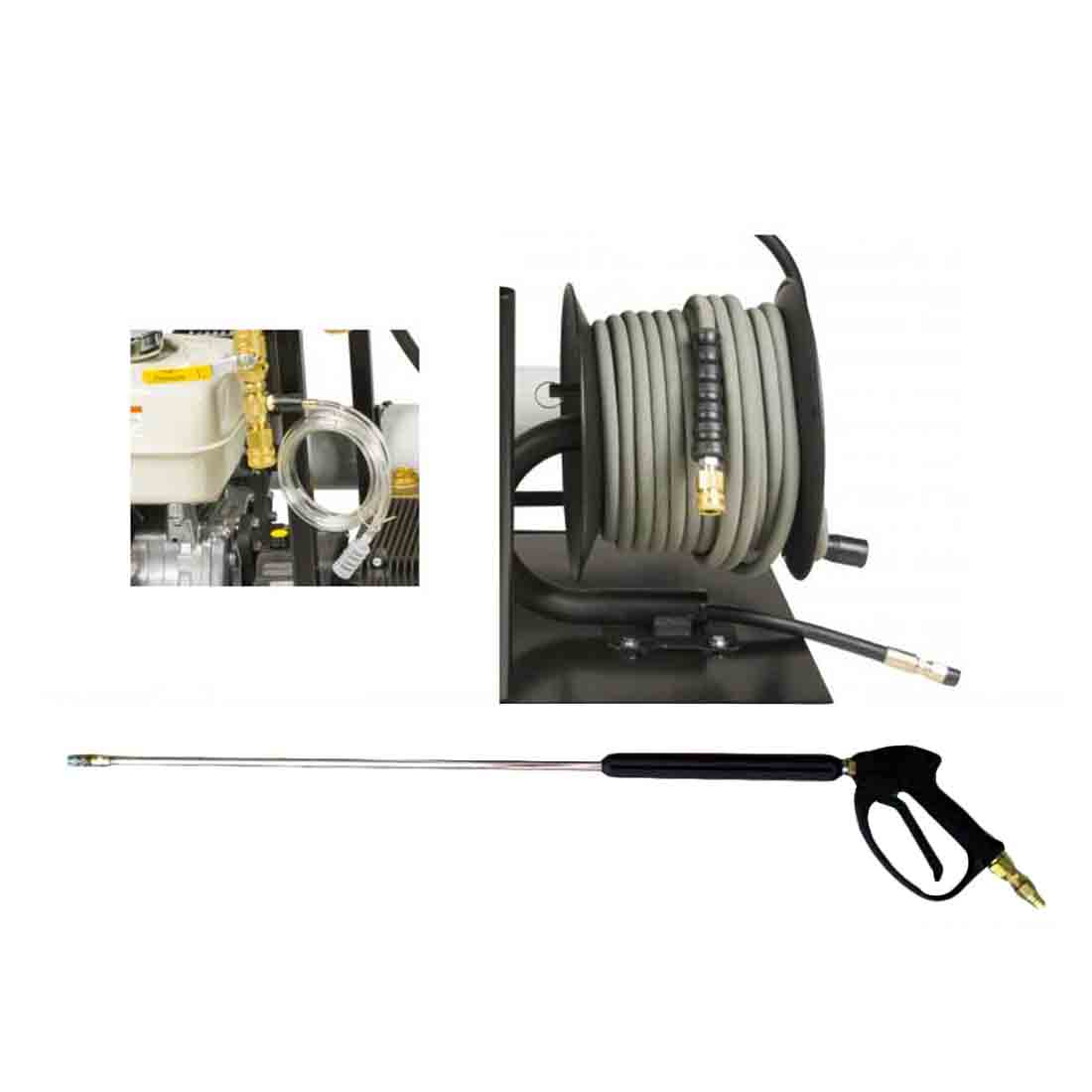 Pulex Pressure Washer Kit - 3300 PSI High Power Electric Pressure Cleaner with 5 Nozzles & 25ft Hose - Perfect for Driveway, Deck, Patio & Car Washing