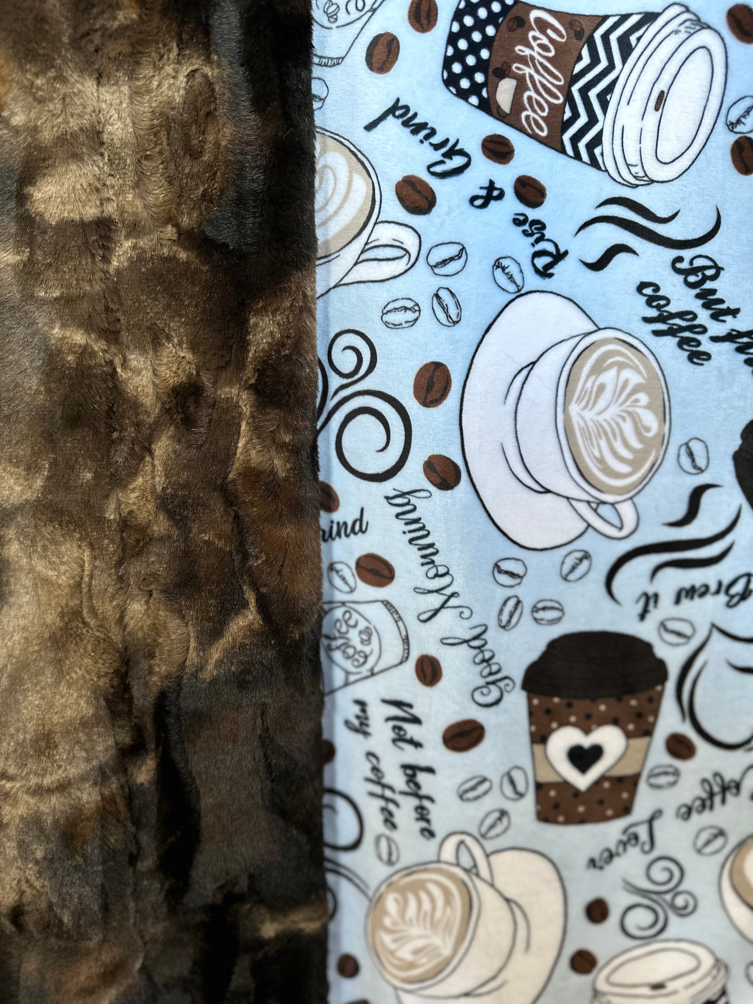 Brown Tie Dye Rabbit Luxe Throw Blanket - Super Soft Minky Travel Blanket 54x63 Inches - Cozy Home Decor & Perfect for Camping, Road Trips and Gifts