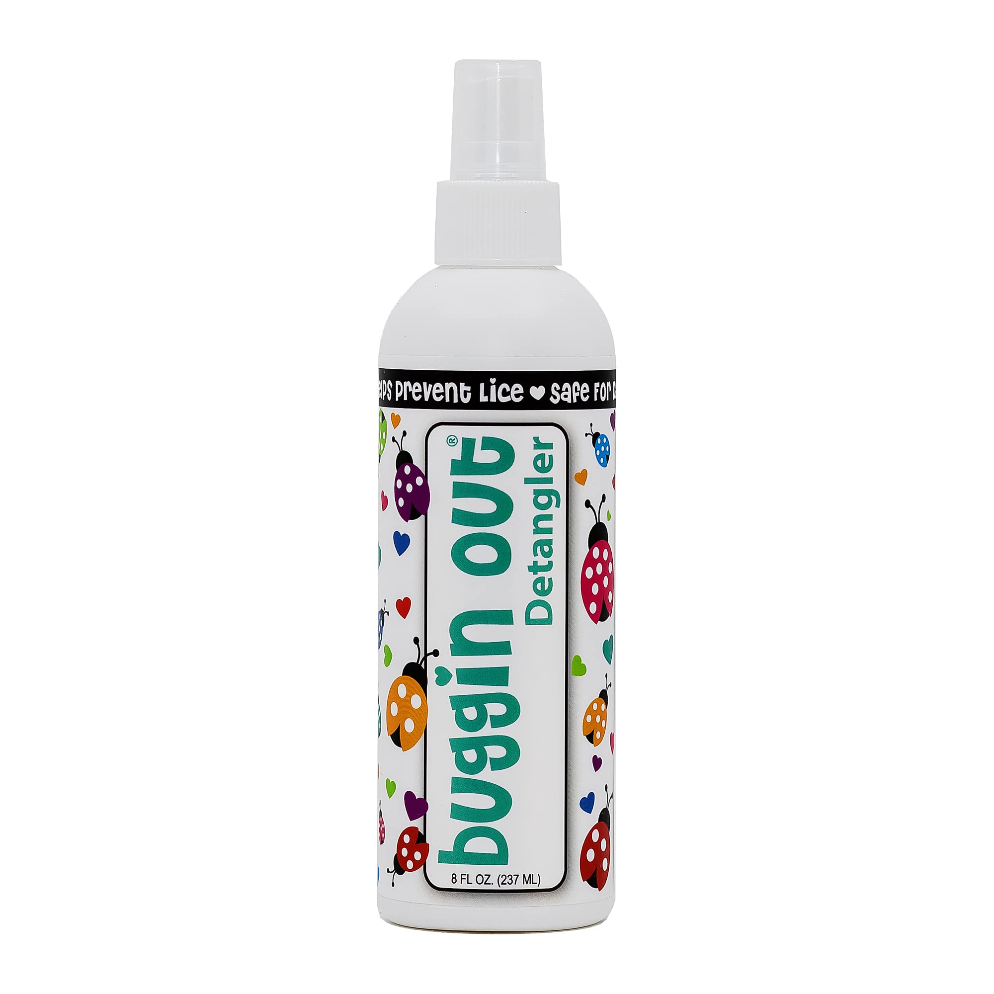 Buggin Out Detangling Spray for Kids - 8oz Lice Prevention & Tangle-Free Hair Solution | Safe, Gentle & Daily Use for Smooth, Healthy Hair | Perfect for School, Play & Everyday Hair Care