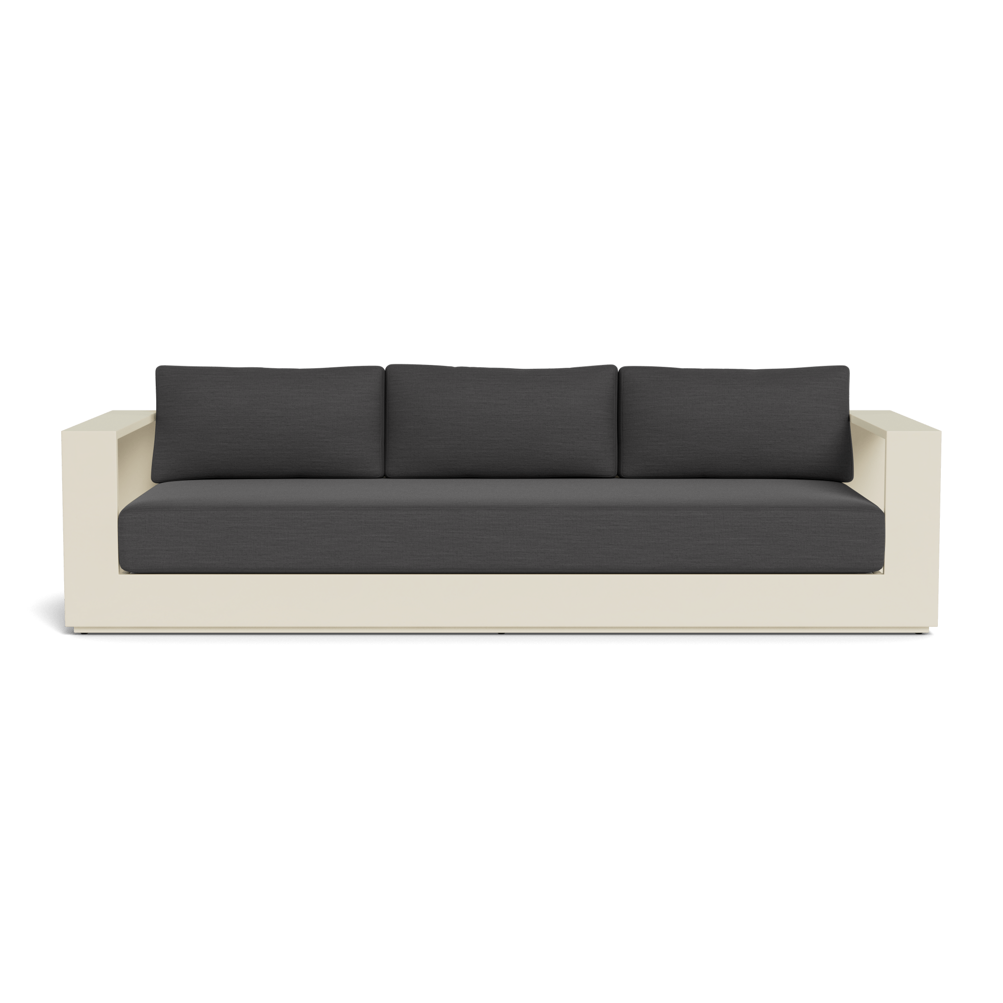 Hayman Aluminum 3-Seat Outdoor Patio Sofa Set - Modern All-Weather Garden Furniture for Backyard, Poolside & Deck Relaxation