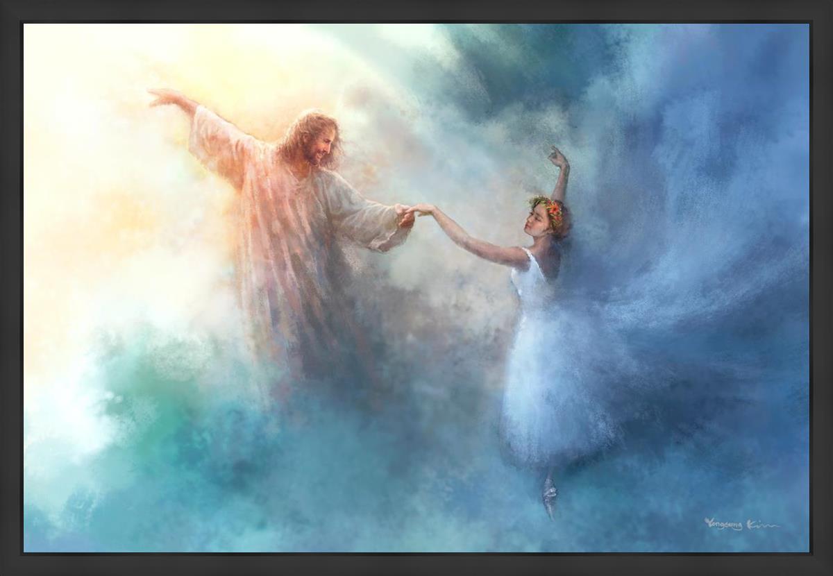 A Pas De Deux By Yongsung Kim - Ballet Dance Art Print - Elegant Wall Decor for Home, Office & Dance Studios