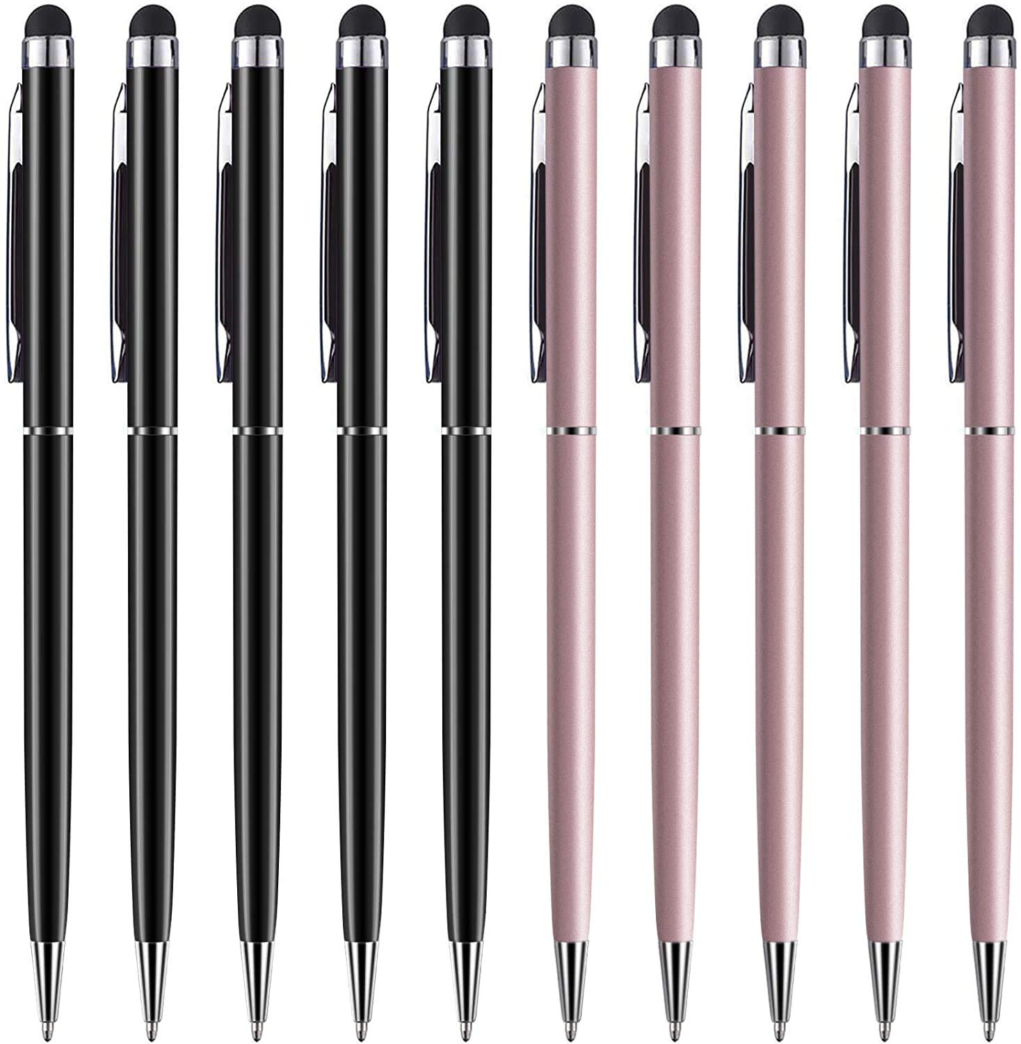 Anngrowy 2-in-1 Stylus Pen & Ballpoint Pen - Universal Touch Screen Stylus for iPad, iPhone, Tablet, Laptop, Kindle, Samsung Galaxy - Perfect for Drawing, Note-Taking & Digital Signatures on All Capacitive Touch Screens