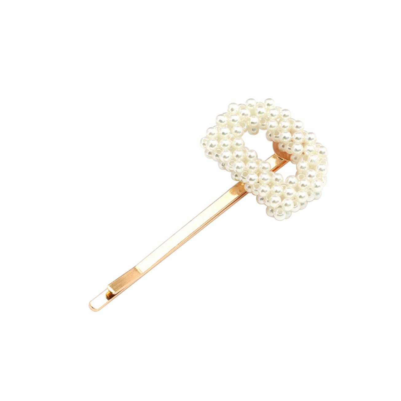 Minkissy Gold Hair Clips for Women & Girls - 1PC Elegant Metal Barrettes with Pearl Accents, Bling Hair Accessories for European & American Style - Perfect for Weddings, Parties & Daily Wear