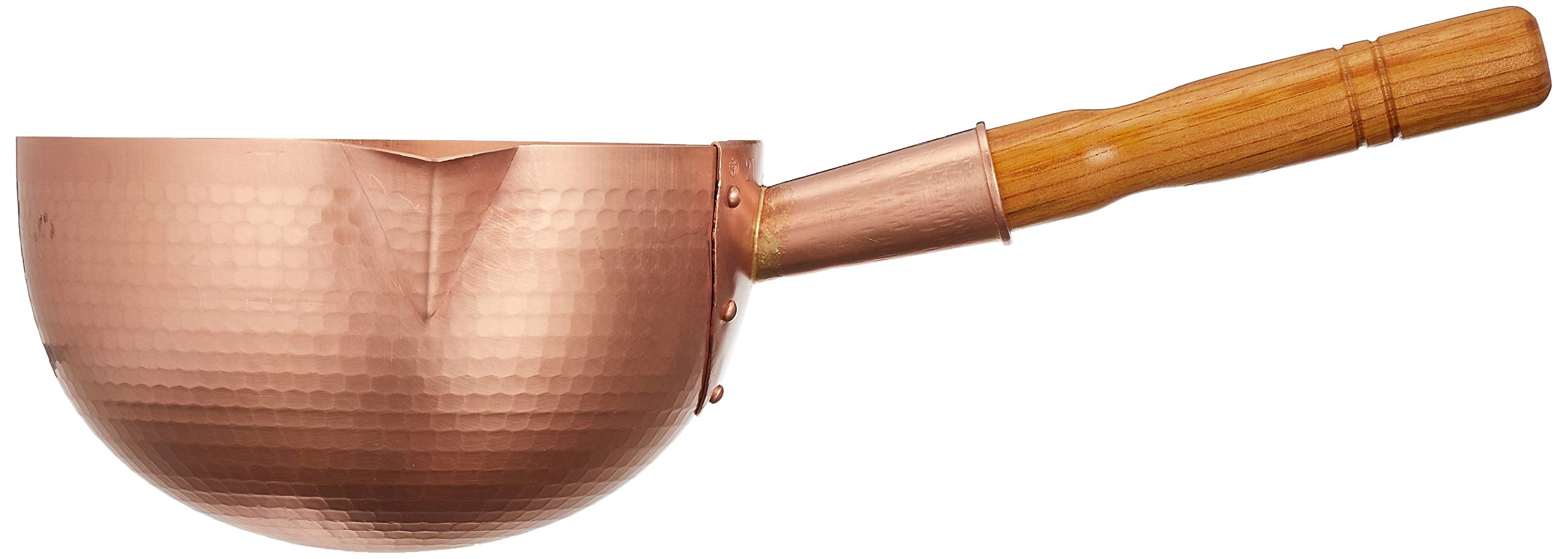 Marushin Pure Copper Bobbin Pot - 8.3 Inch (21cm) Untinned Japanese Tea Brewing Vessel for Matcha, Sencha & Traditional Tea Ceremonies