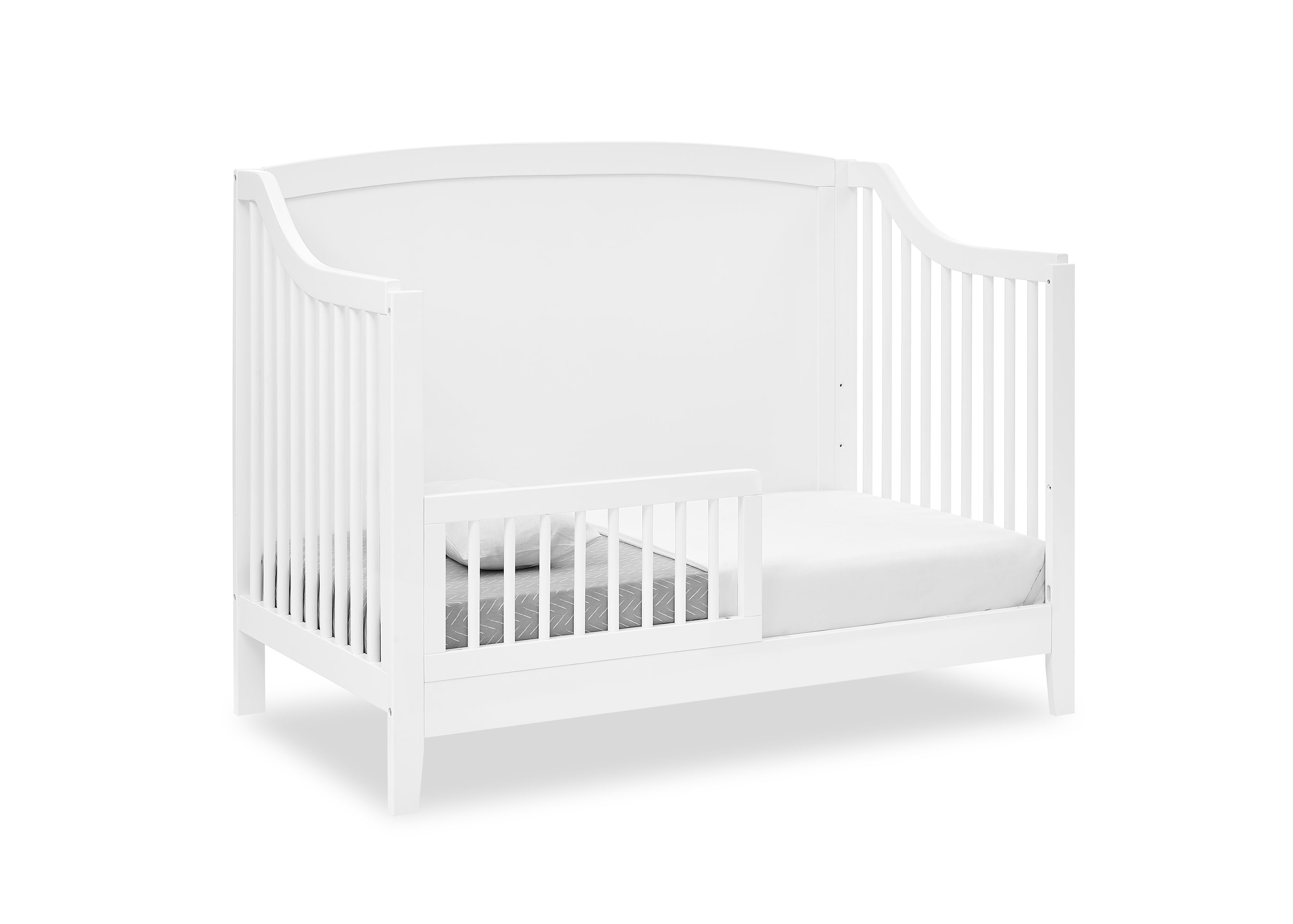 Campbell 6-in-1 Convertible Baby Crib - Toddler Bed & Full-Size Bed Conversion - Safe & Durable Nursery Furniture for Newborns to Teens - Perfect for Bedrooms, Daycares, and Guest Rooms