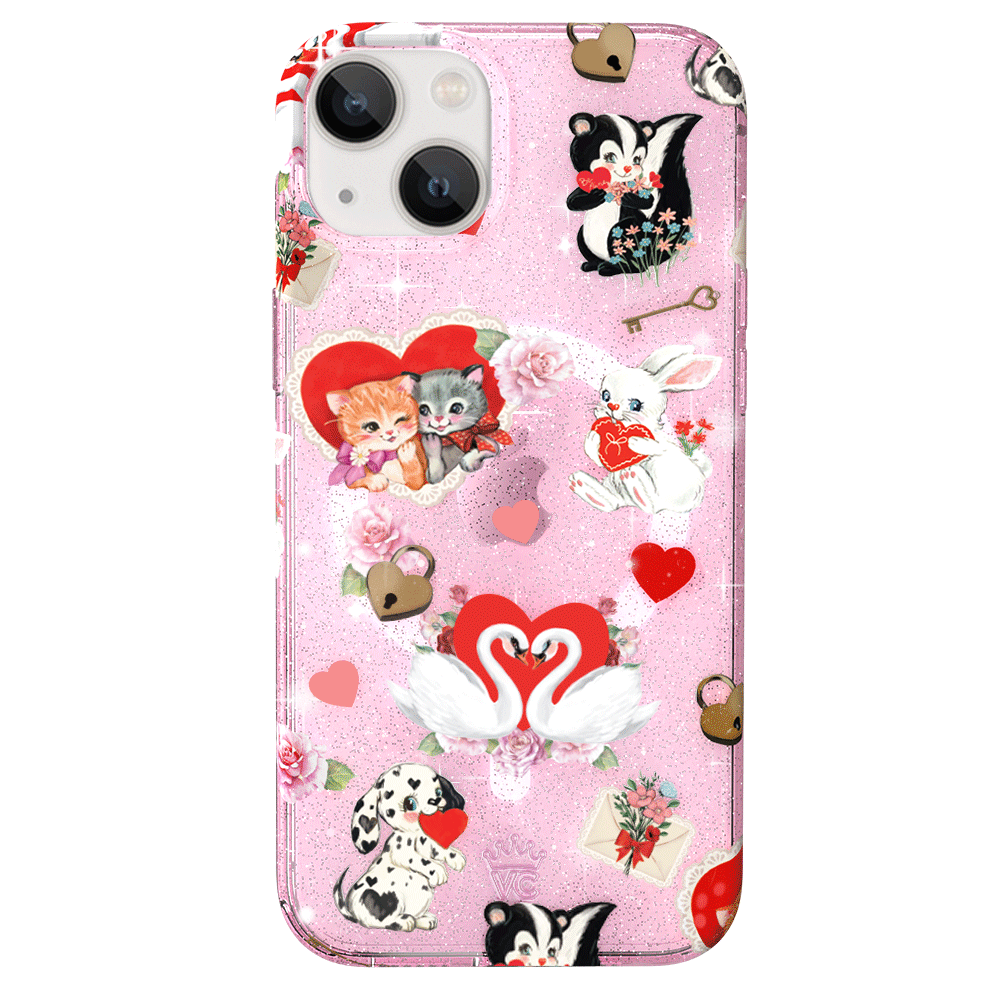 Sparkle Love Letter Glitter iPhone Case - Elegant & Protective Phone Cover for iPhone 13/14/15 Pro Max - Perfect for Valentine's Day, Anniversaries & Romantic Gifts