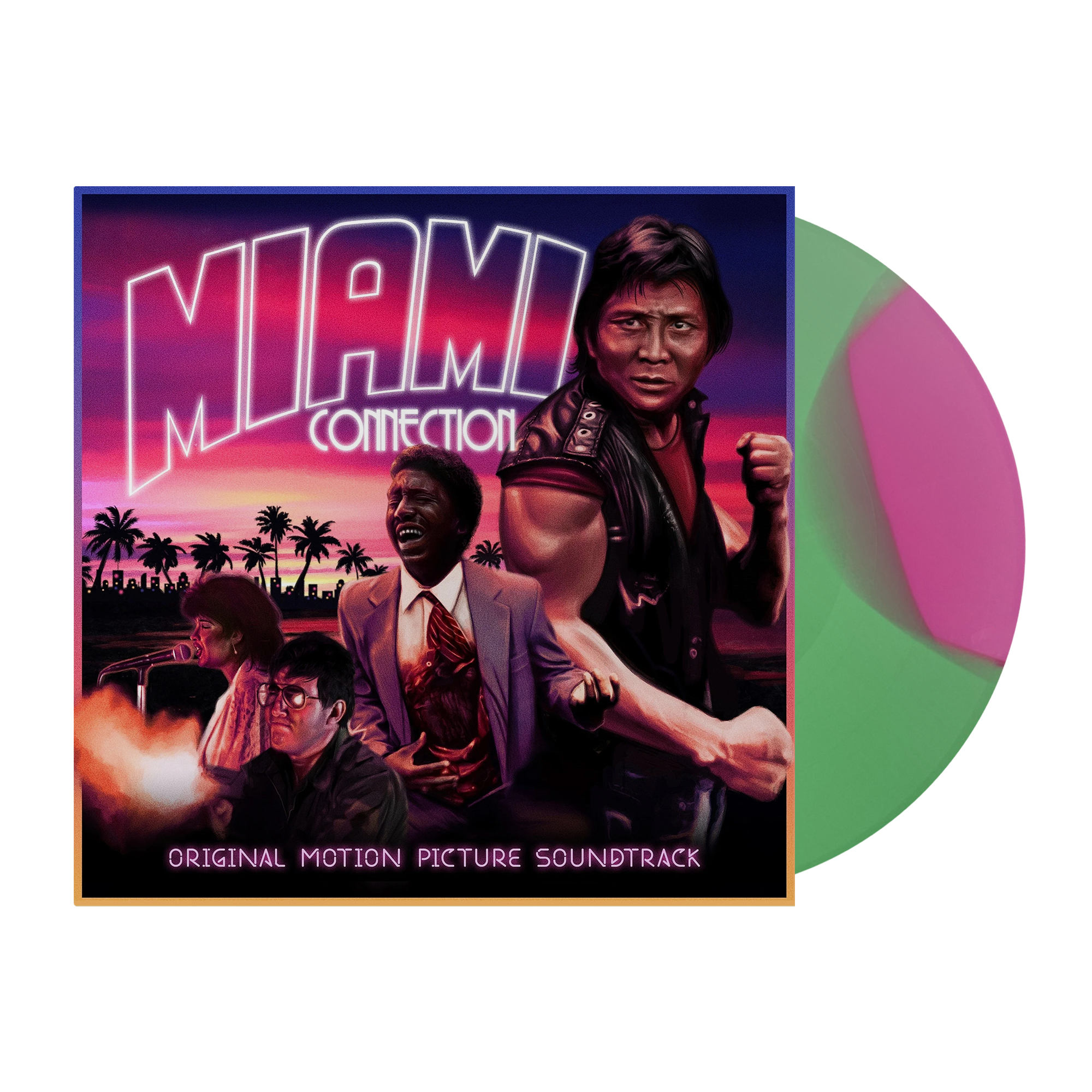 Miami Connection Original Motion Picture Soundtrack LP - Vinyl Record for 80s Movie Fans, Perfect for Retro Music Collectors & Home Theater Enthusiasts