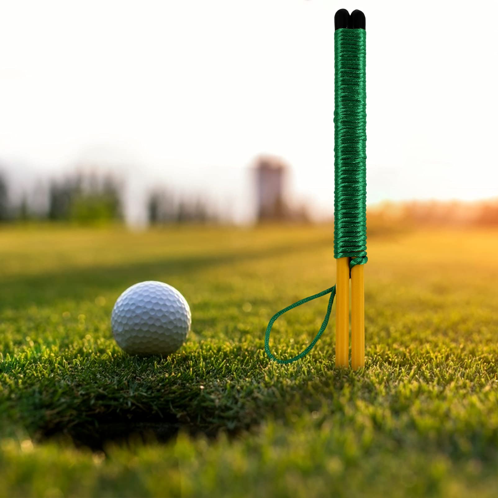 BESPORTBLE 2 Pack Golf Swing Trainer - Alignment Sticks & Swing Aid for Golf Practice - Perfect for Driving Range & Backyard Training - Improve Accuracy & Consistency in Your Golf Game