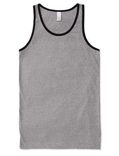 Contrast Trim Heather Grey Black