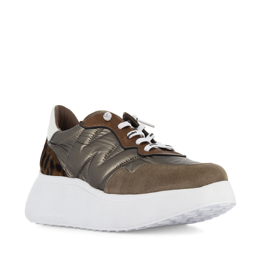 AMALA A 3610 Women's Casual Shoes in Taupe Multi Color - Comfortable Slip-On Loafers for Work, Travel & Everyday Wear