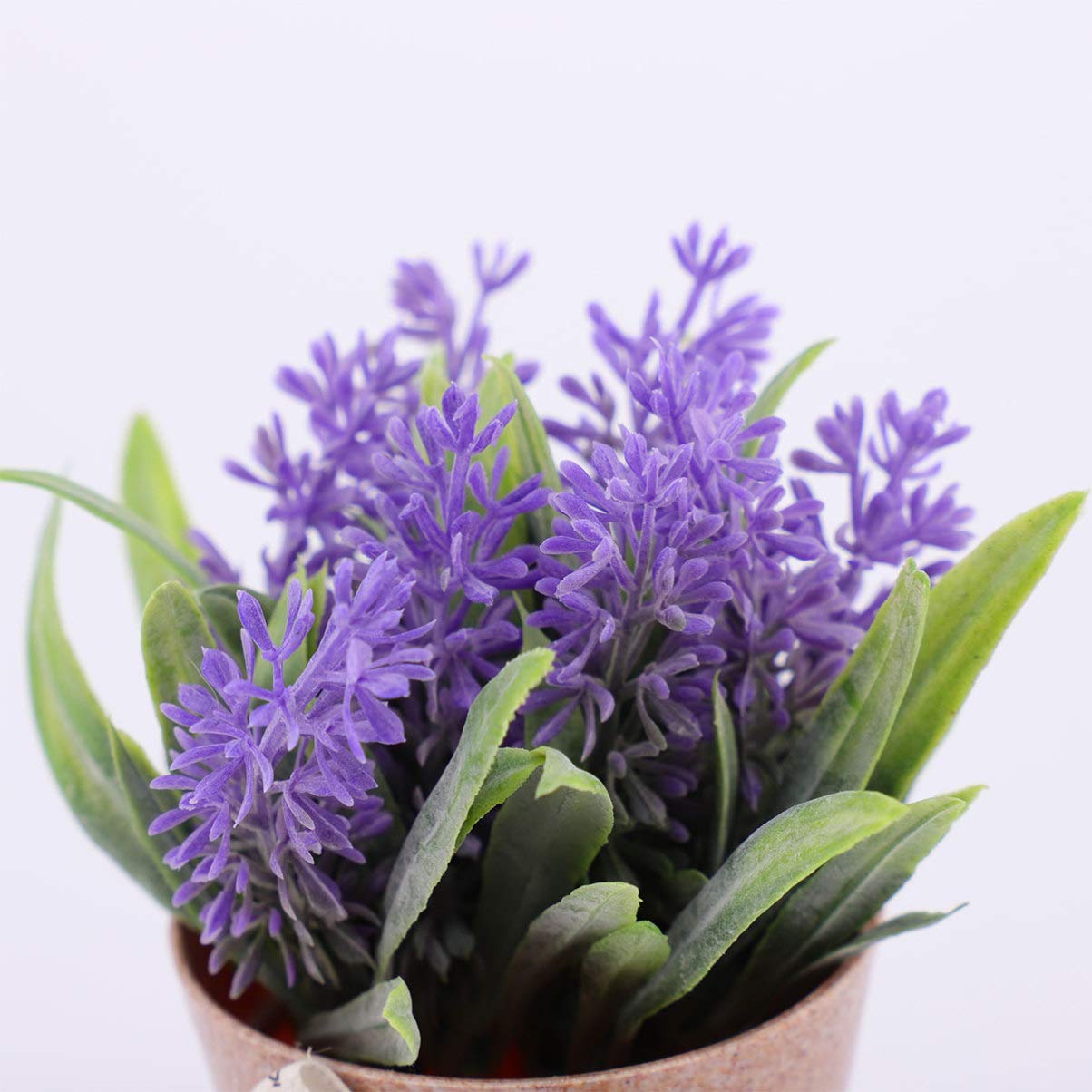 BESPORTBLE Artificial Eucalyptus Potted Plant - Realistic Fake Flowers for Home Decor, Wedding Centerpiece, Office Desk, and Indoor Decoration - Lifelike Purple Rose and Faux Greenery Arrangement