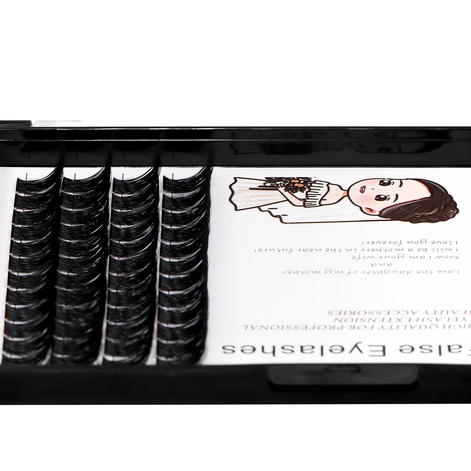Bodermincer 84 Clusters Voluminous D-Curl False Eyelashes Set - Wide Cluster DIY Individual Lash Extensions for Women (18mm) | Perfect for Bridal, Party & Night Out Makeup