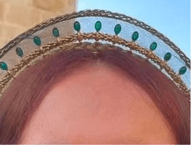 Exquisite Handcrafted Pearl Tiara Inspired by House of The Dragon - Perfect for Cosplay, Weddings & Special Occasions
