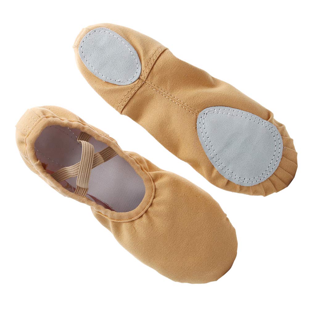 Healifty Ballet Dance Shoes - 1 Pair Soft Leather Ballet Slippers for Women & Girls - Perfect for Ballet Class, Recital, Practice, and Dance Performances