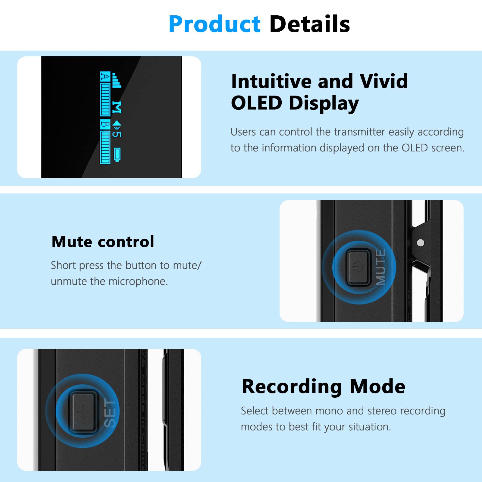 BOYA XM6-S4 2.4GHz Wireless Lavalier Microphone for iPhone iPad - OLED Display, Built-in Mic for YouTube, TikTok Live Streaming, Video Recording, Vlogging - Perfect for Interviews, Podcasts & Online Classes