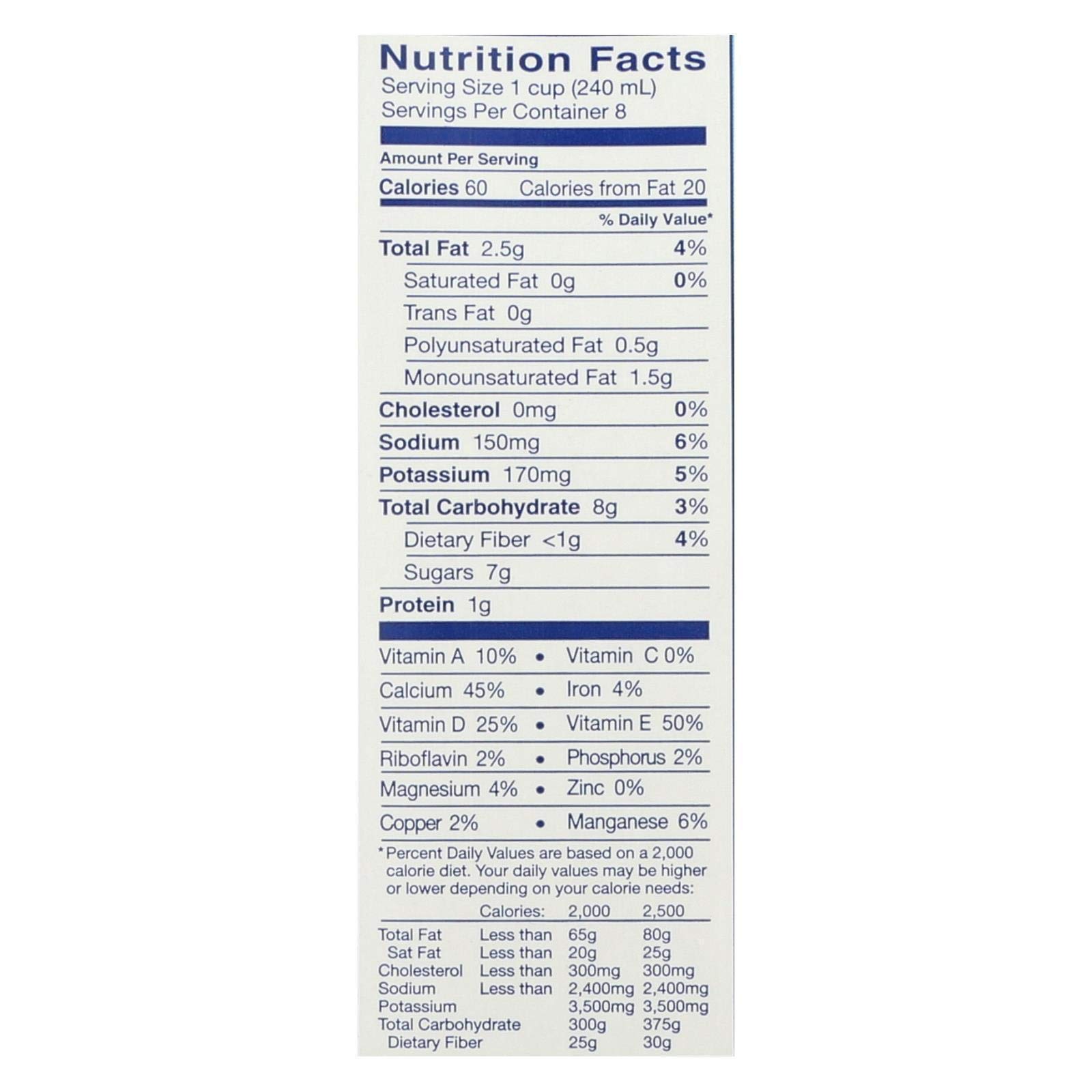 Almond Breeze Original Almond Milk - 8 Pack (64 fl oz Each) - Dairy-Free, Vegan, Gluten-Free - Perfect for Smoothies, Cereal & Coffee