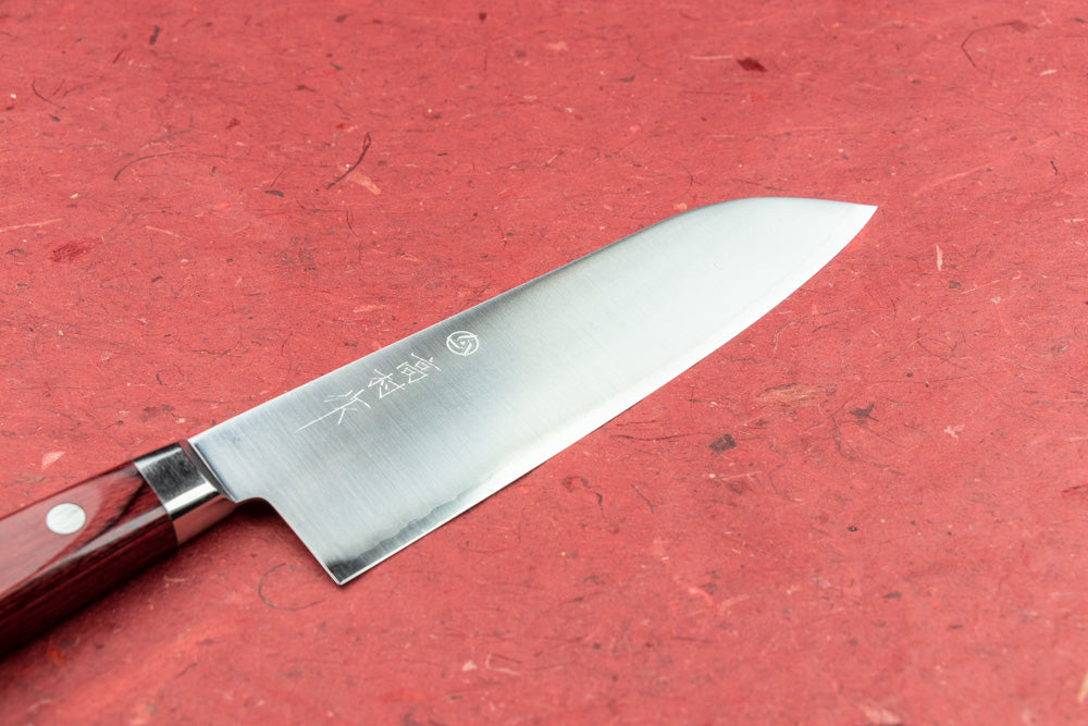 Takamura Akagouhan Santoku Knife 165mm - Premium Japanese Kitchen Knife for Slicing, Dicing & Chopping - Perfect for Home Chefs & Professional Cooking