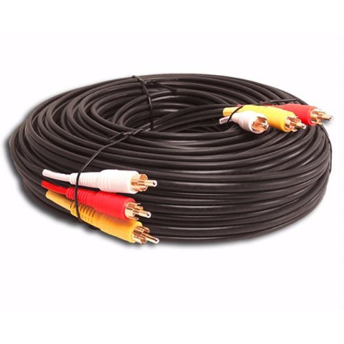 Yovus 3 RCA Gold Plated Audio Video Composite Cable - 12 Feet High Speed Connector for Home Theater, DVD Player, Gaming Console & TV Setup