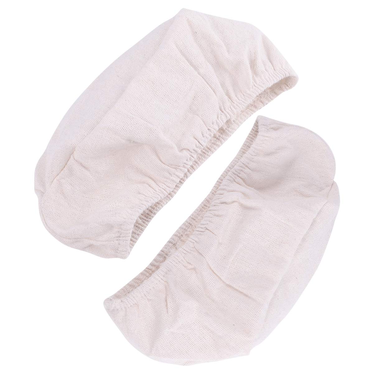 YARNOW 2-Pack Oval Bread Proofing Basket Liners - Reusable Dough Proofing Basket Covers for Sourdough, Banneton Basket Cloth - Perfect for Homemade Bread Baking & Artisan Loaves