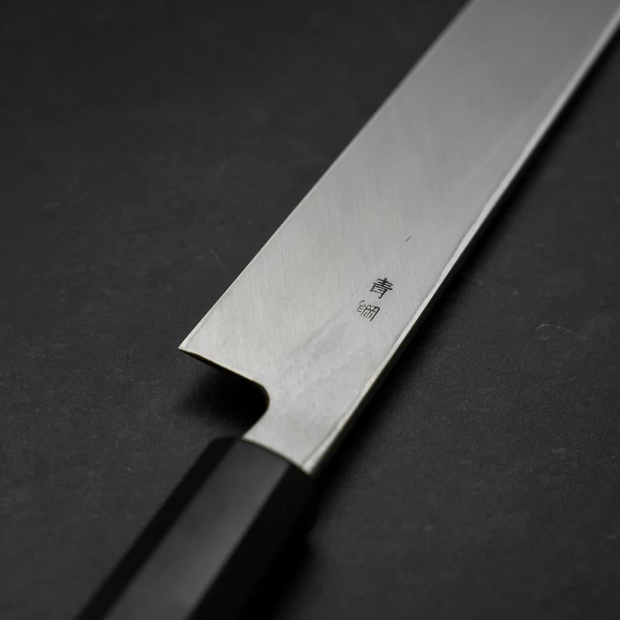 Premium Yanagiba Sushi Knife - Blue Steel #2 Suminagashi Blade with Buffalo Ebony Handle (270mm) - Perfect for Sushi Chefs & Japanese Cuisine Lovers
