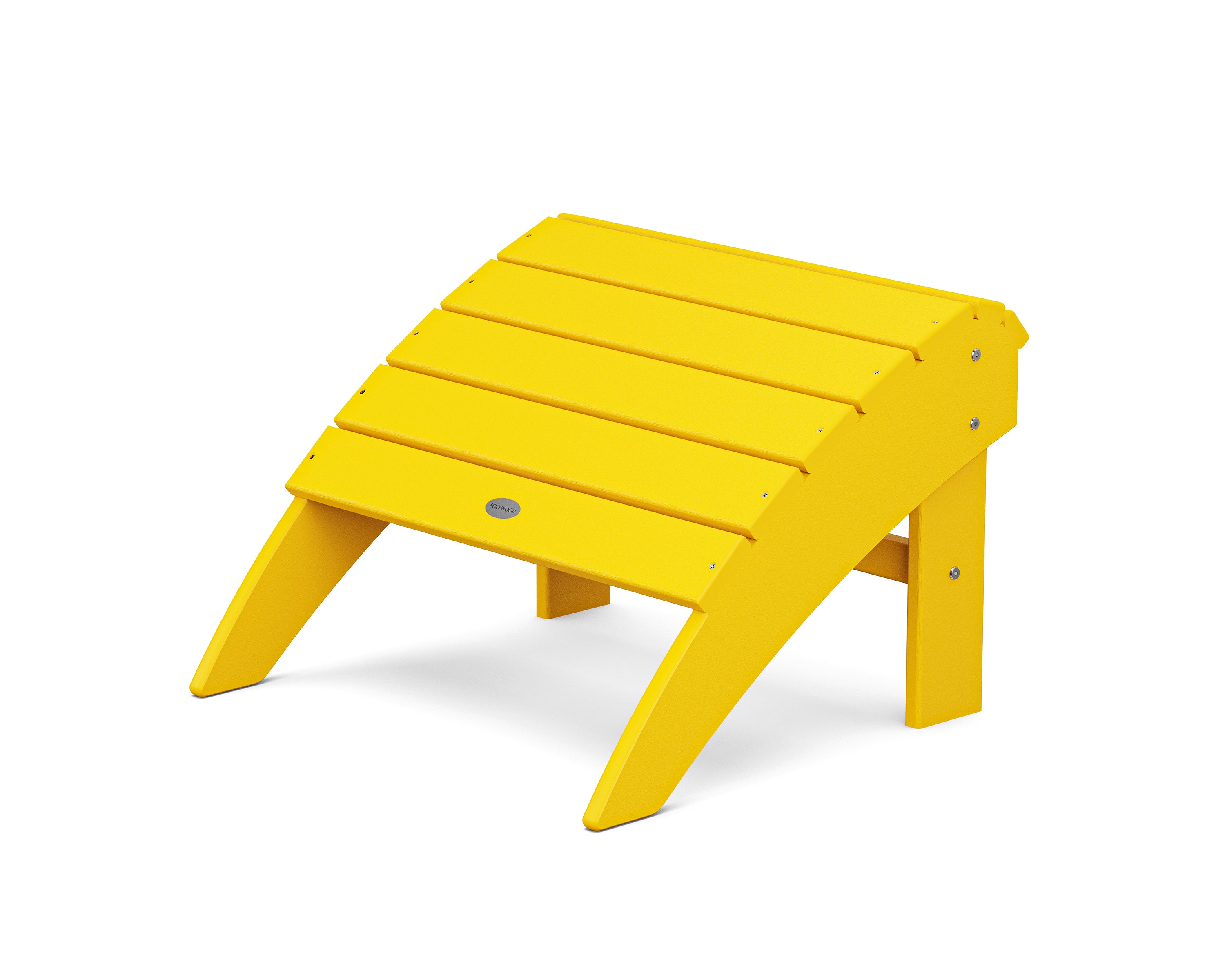 POLYWOOD Vineyard Curveback Adirondack Ottoman - Outdoor Patio Furniture, Weather-Resistant Poly Lumber, Perfect for Garden, Poolside & Backyard Relaxation
