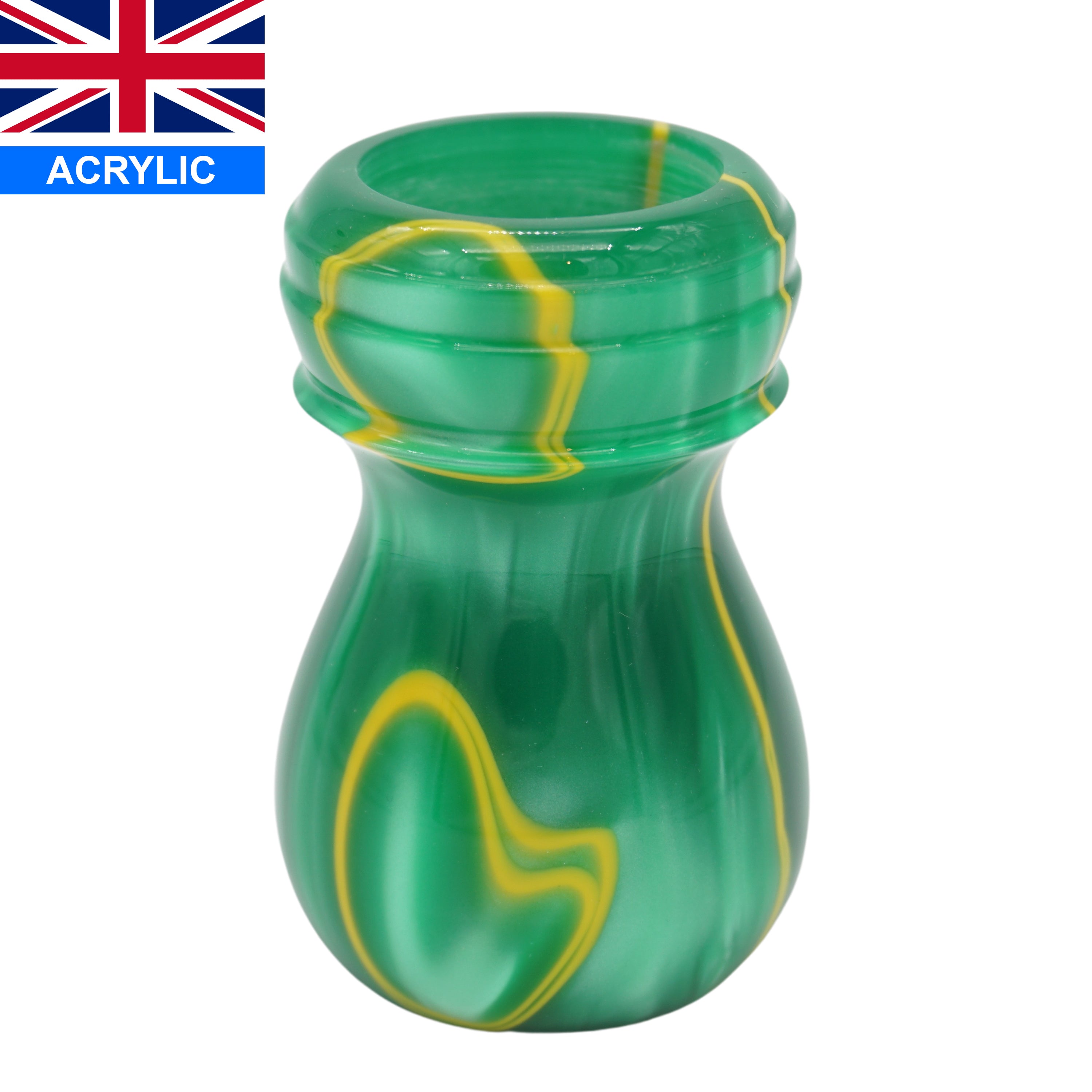 Premium Green Bay Handmade Shaving Brush Handle - Fits 24mm & 26mm Knots - Perfect for Wet Shaving, Grooming Kits & Luxury Bathroom Essentials