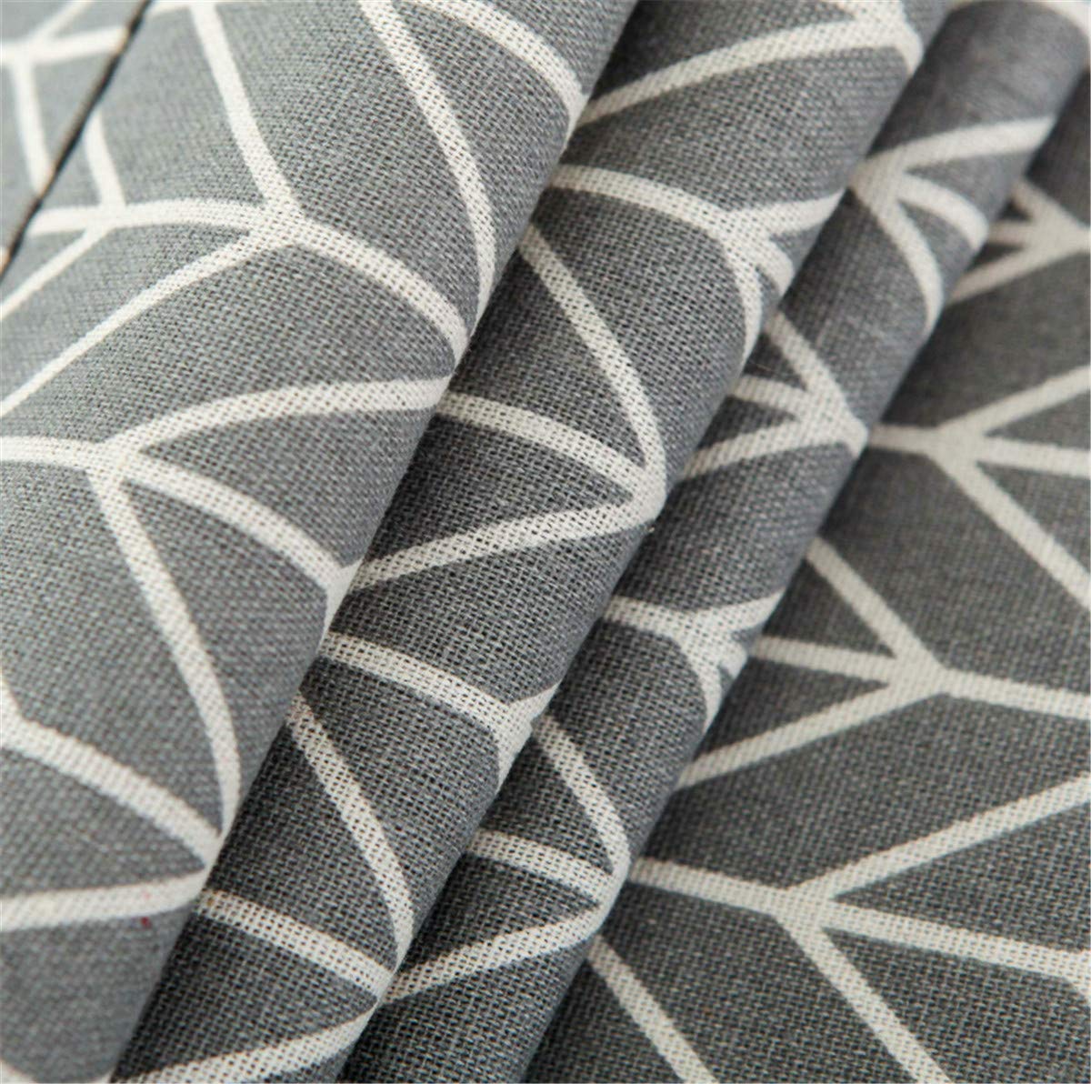 Microwave Oven Cover - Dust & Oil Proof Cotton Linen Kitchen Appliance Protector with Storage Pockets | Grey Arrow Design | Perfect for Countertop, Toaster & Small Appliance Protection
