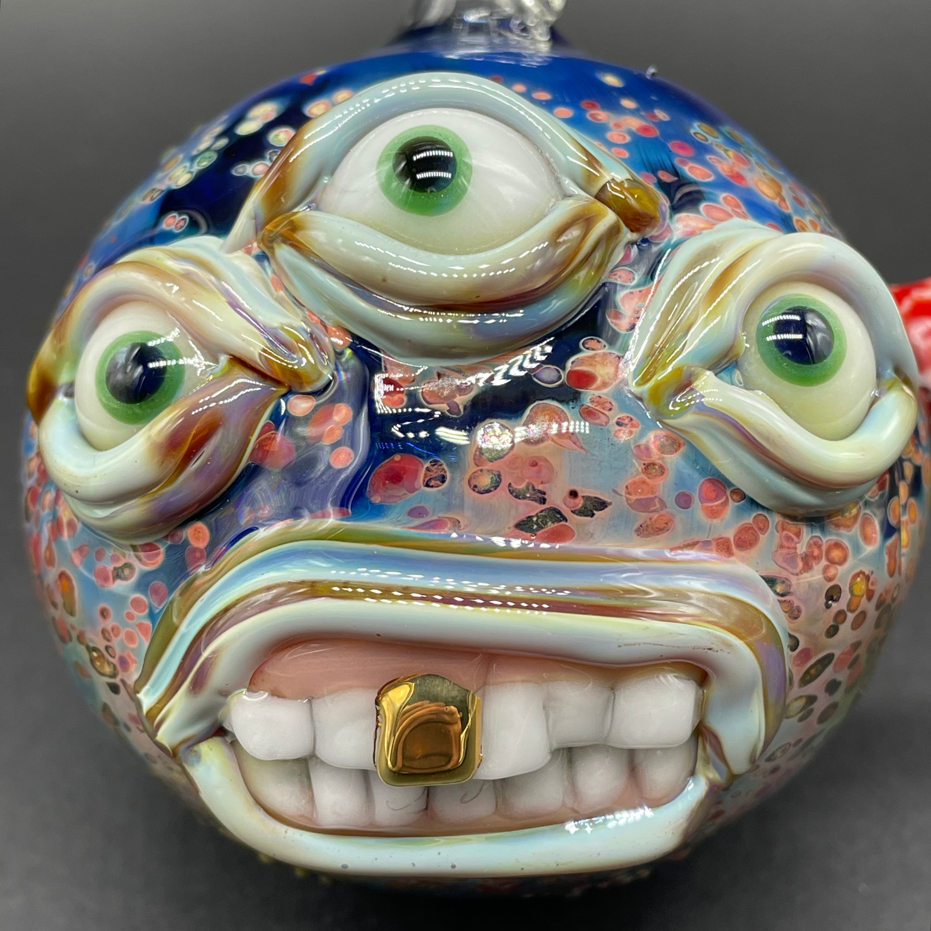 Triclops Ornament - Unique 3-Eyed Monster Decor for Home, Office & Halloween | Handmade Resin Figurine for Collectors & Fantasy Lovers