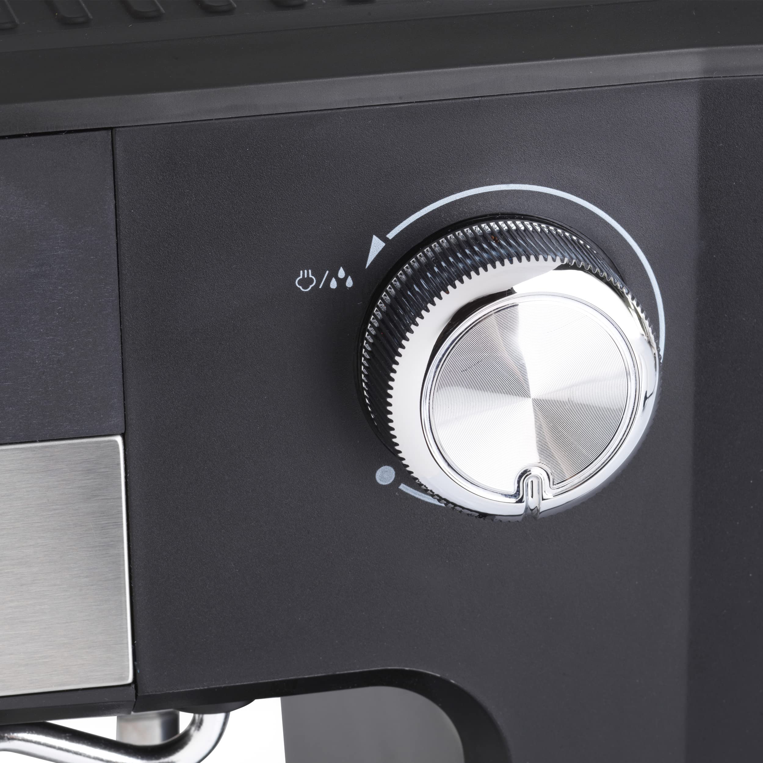 Petra PT4623VDEEU7 Professional Espresso Coffee Machine - Electric Coffee Maker for 1-2 Cups, Cappuccino & Latte - 15 Bar Pump, BPA-Free, Compatible with Ground Coffee - 1.5L Water Tank, 850W - Perfect for Home & Office Use