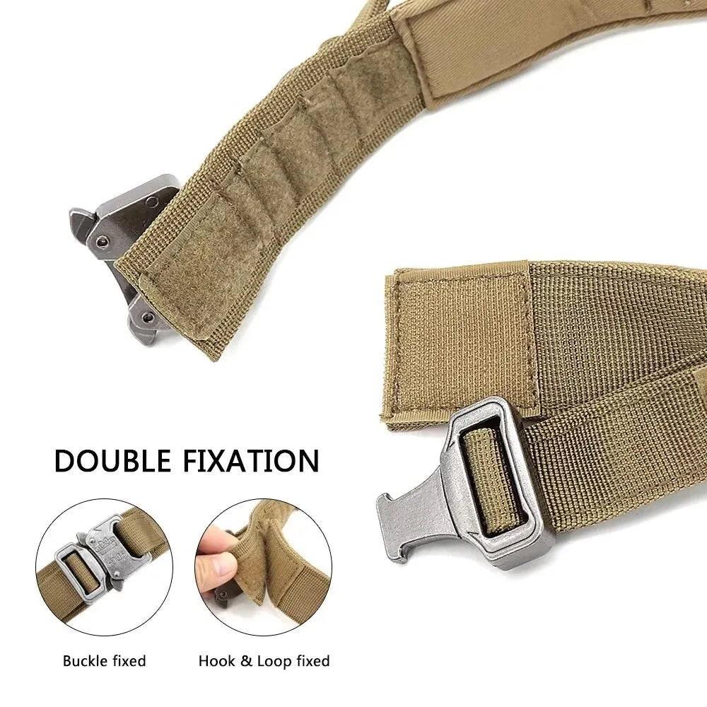 Tactical Adjustable Dog Collar for Police, Military & Security K9 - Heavy Duty Nylon Pet Collar with Quick Release Buckle for Training, Hunting & Outdoor Adventures