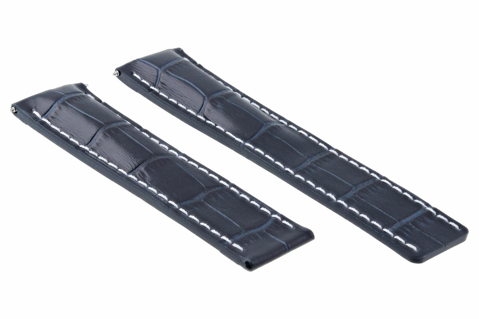 22-24mm Genuine Leather Watch Band Strap Replacement for Breitling Navitimer, Pilot, Superocean & Bentley Colt - Premium Durable Watch Accessory for Men, Business & Casual Wear