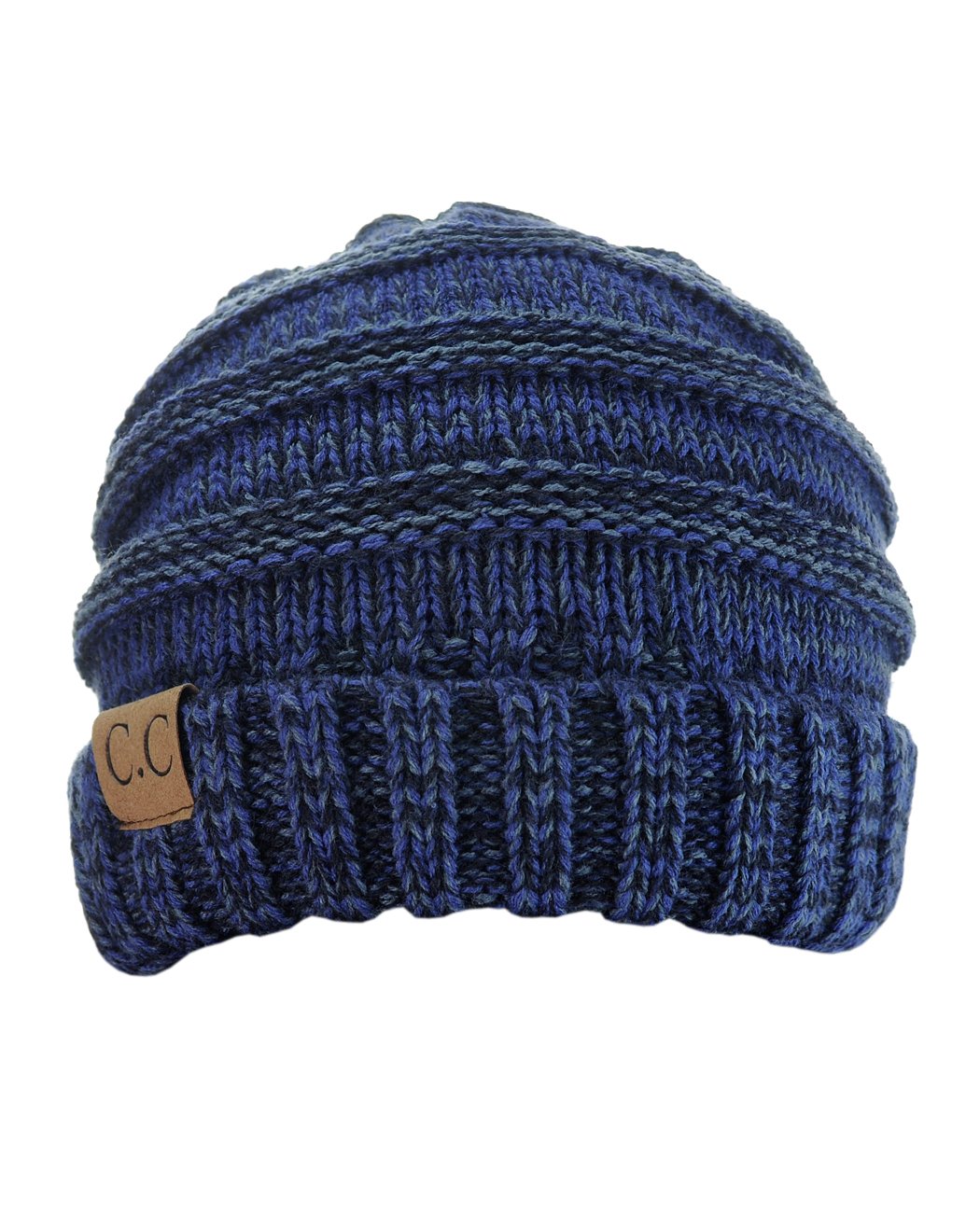 NYFASHION101 Slouchy Wrinkled Beanie Cap - Soft Stretchy Skull Hat for Men & Women - Perfect for Winter, Fall & Outdoor Activities