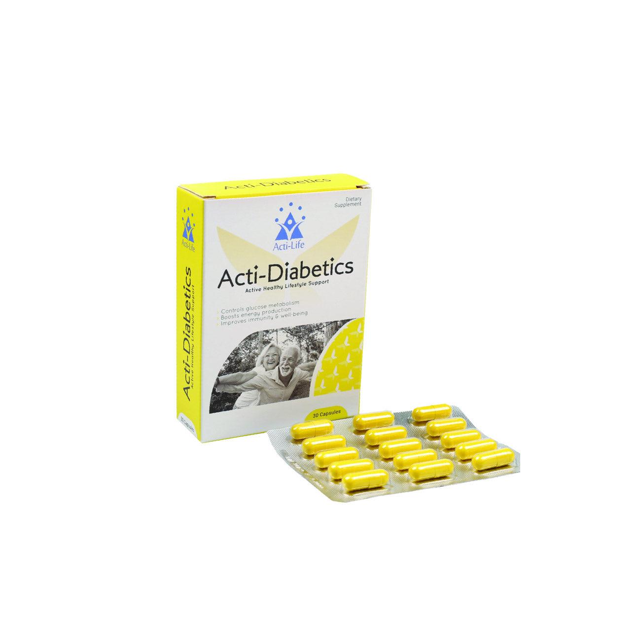 Acti Diabetics - Premium Blood Sugar Support Supplement for Diabetes Management | Natural Glucose Control & Energy Boost | Ideal for Daily Use & Active Lifestyle