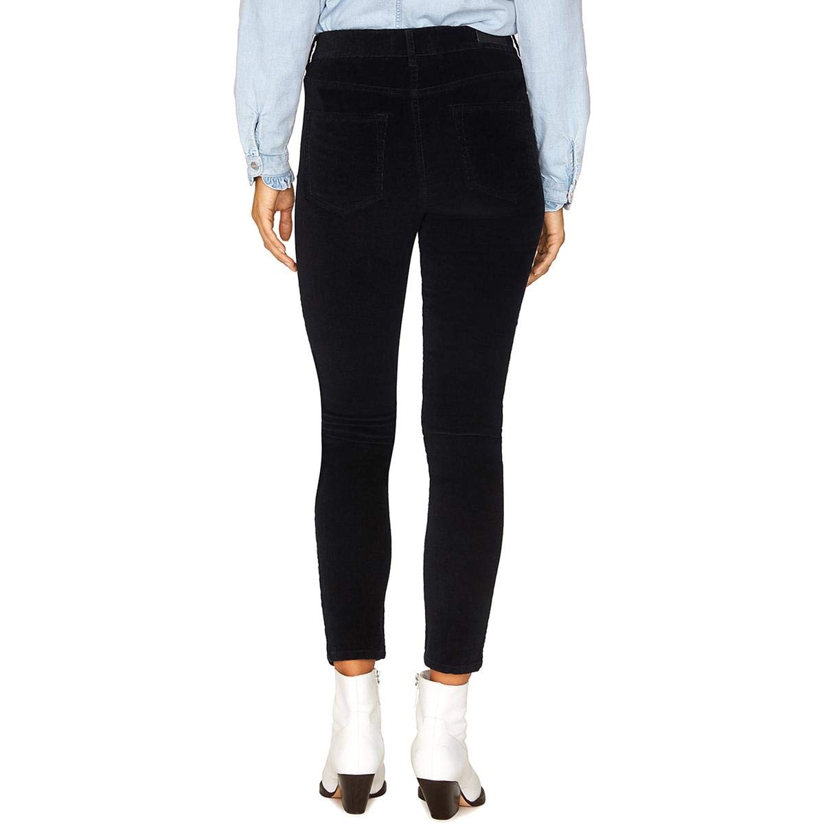 Sanctuary Women's Corduroy Skinny Jeans - Mid-Rise, Black Size 28 | Comfortable Stretch Denim Pants for Casual Wear & Everyday Outfits